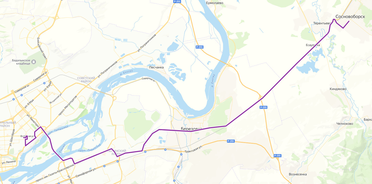 Маршрутка 160 - Сосновоборск - Красноярск - расписание, маршрут, остановки Маршрут движения маршрутки 160 - Сосновоборск - Красноярск