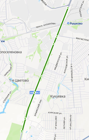 Автобус 36 Курск - Льговский поворот - Южное кладбище - расписание, маршрут, остановки Маршрут движения автобуса 36 в Курске - Льговский поворот - Южное кладбище