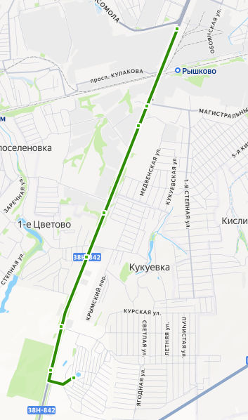 Автобус 36а - Курск - Сады Резинщик - расписание, маршрут, остановки Маршрут движения автобуса 36а - Курск - Сады Резинщик