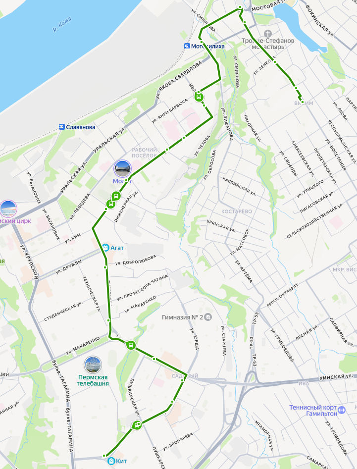 Автобус 37 Пермь - мкр. Висим - ул. Ушинского - расписание, маршрут, остановки Маршрут движения автобуса 37 в Перми - мкр. Висим - ул. Ушинского