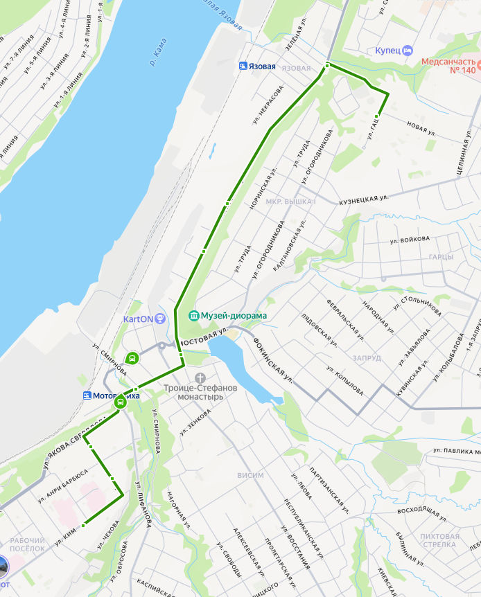 Автобус 82 Пермь - ГКБ-4 - ул. Гашкова - расписание, маршрут, остановки Маршрут движения автобуса 82 в Перми - ГКБ-4 - ул. Гашкова