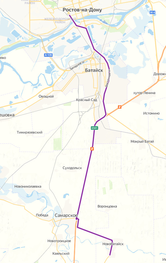 Автобус 274 - Ростов-на-Дону - Новобатайск - расписание, маршрут, остановки Маршрут движения автобуса 274 - Ростов-на-Дону - Новобатайск