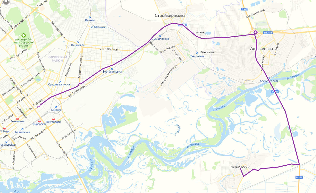 Маршрутка 104к - Совхоз Черновский - Самара (через Смышляевку) - расписание, маршрут, остановки Маршрут движения маршрутки 104к - Совхоз Черновский - Самара (через Смышляевку)