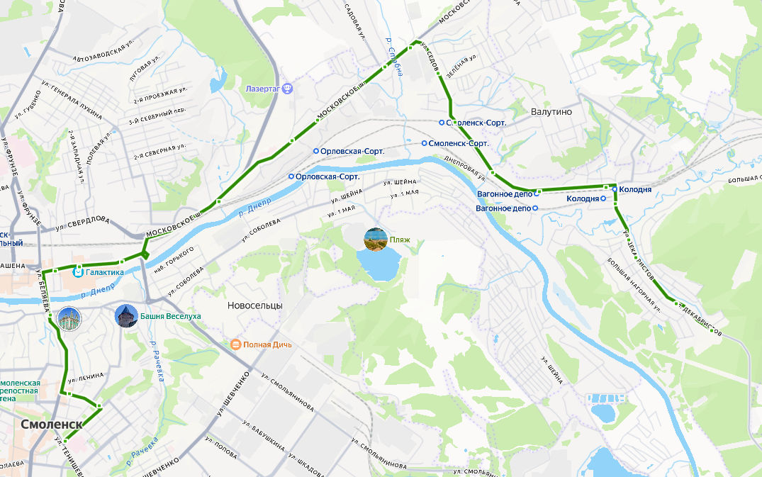Автобус 19 Смоленск - площадь Победы - Спортбаза - расписание, маршрут, остановки Маршрут движения автобуса 19 в Смоленске - площадь Победы - Спортбаза