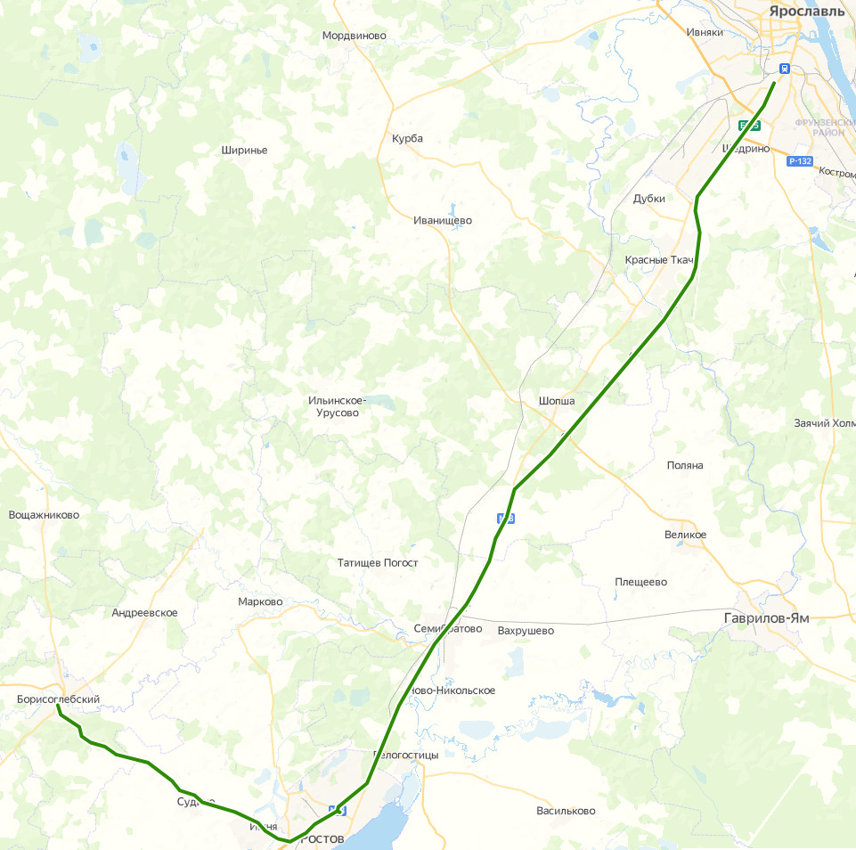 Автобус 233/120 - Борисоглебский - Ярославль - расписание, маршрут, остановки Маршрут движения автобуса 233/120 - Борисоглебский - Ярославль