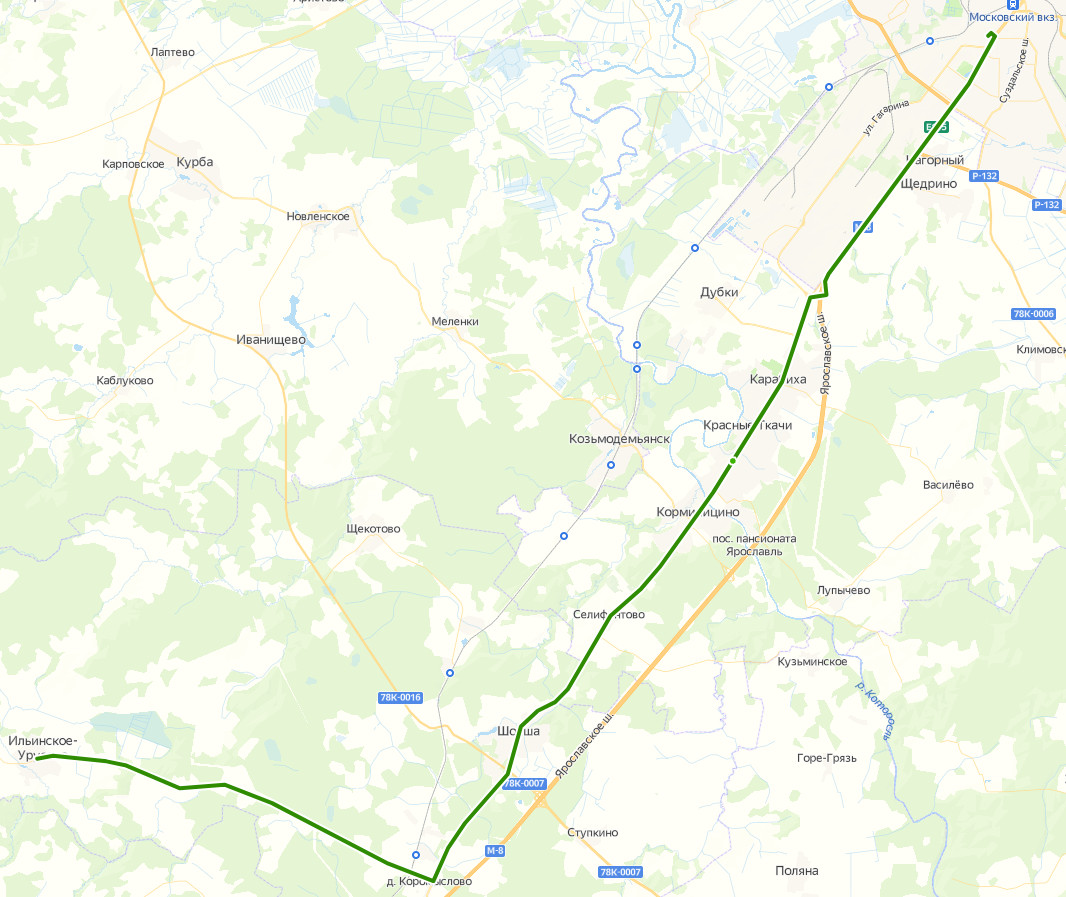 Автобус 162 - Ильинское-Урусово - Ярославль - расписание, маршрут, остановки Маршрут движения автобуса 162 - Ильинское-Урусово - Ярославль
